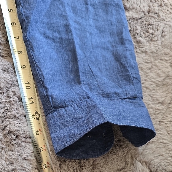 LRL Ralph Lauren Blue Button Down Linen Shirt 2x - Picture 9 of 11